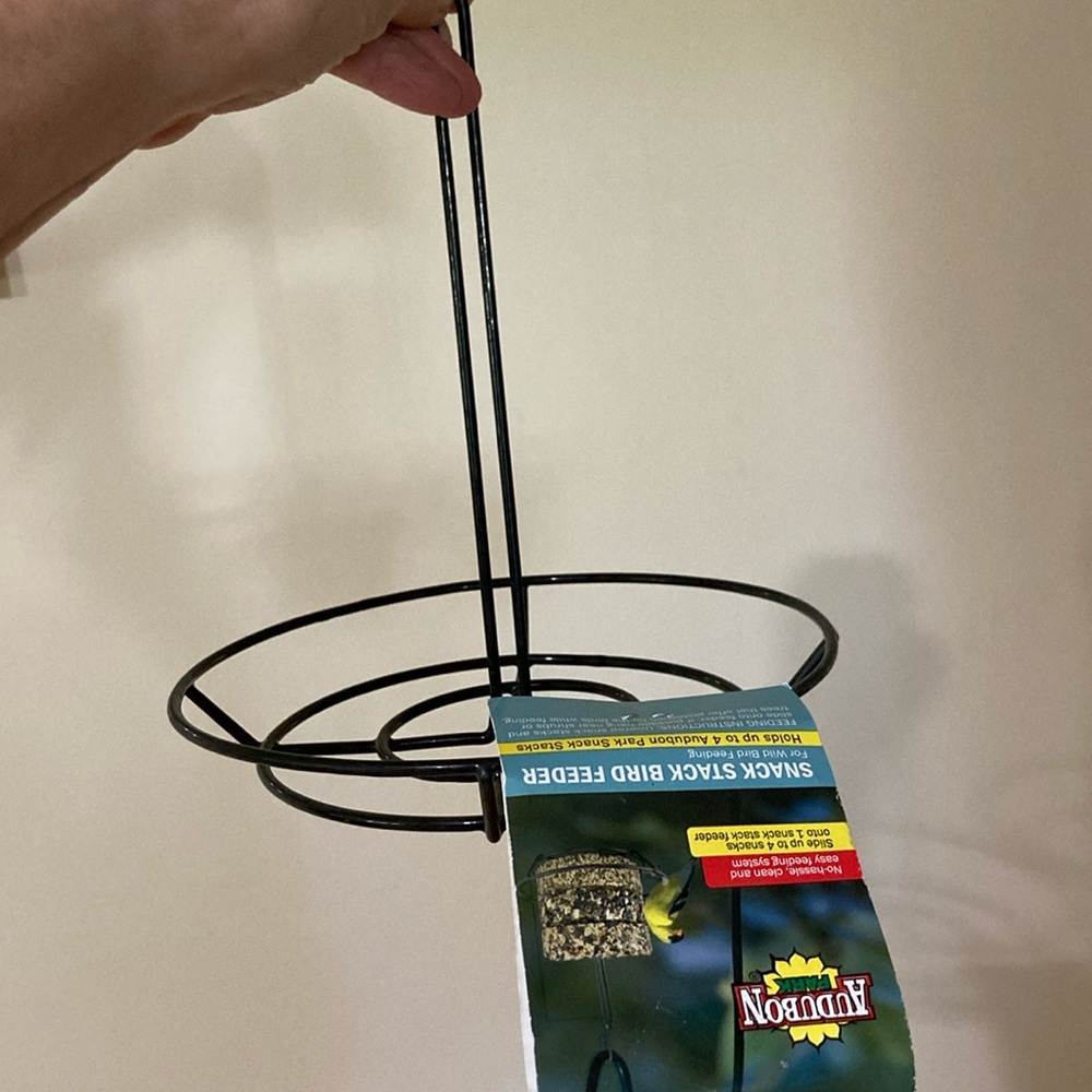 Audubon snack stack bird feeder
